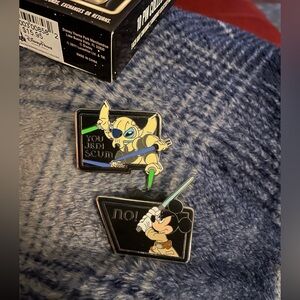 Disney Star Wars Stitch Pin Genral Grievous You Jedi Scum 2011 Trading Mickey No